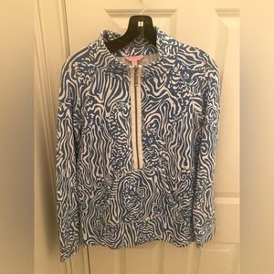 Lilly Pulitzer Skipper Popover Half Zip Top, size Small